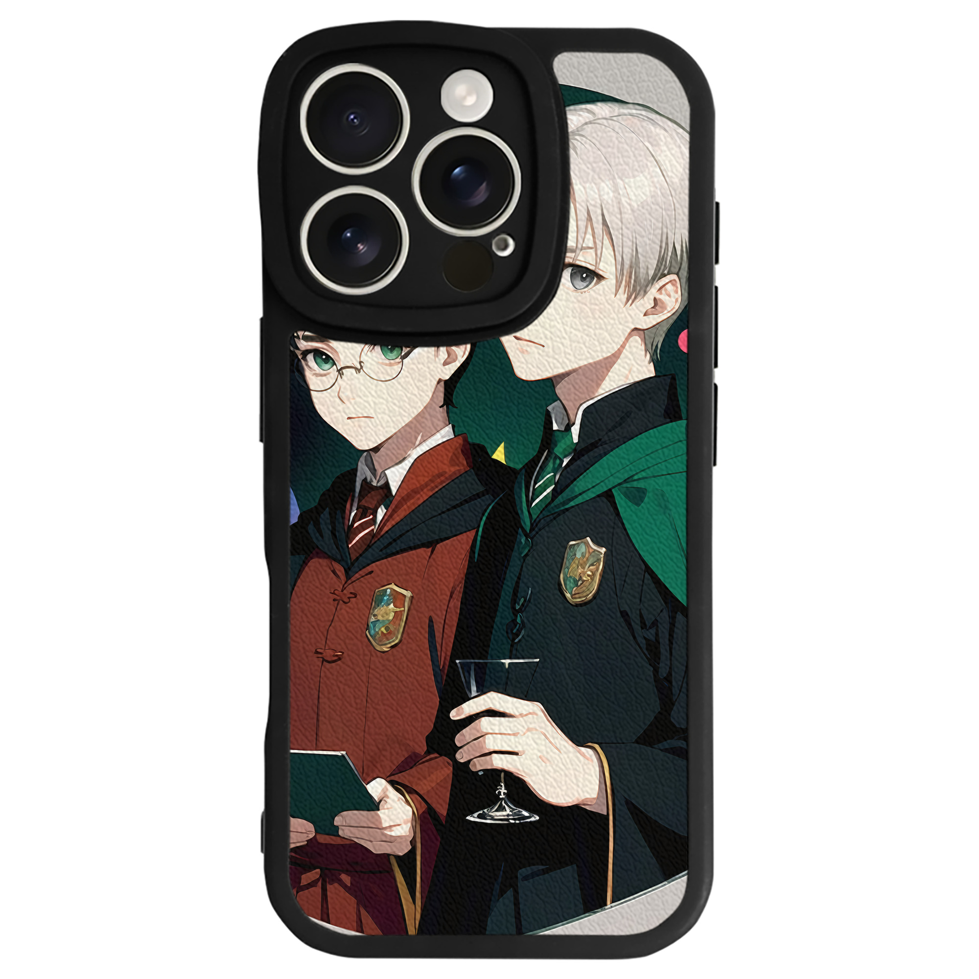 （画像用） Harry Potter ハリー・ポッターシリーズ 【iPhone 16シリーズ対応】シリコンスマホケース（レザー調） 材質：シリコン